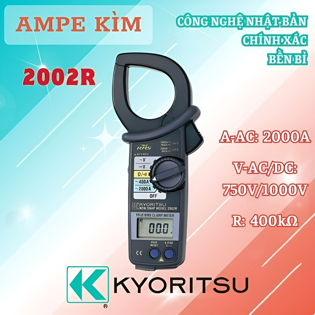 Ampe Kìm Đo Dòng Kyoritsu 2002R