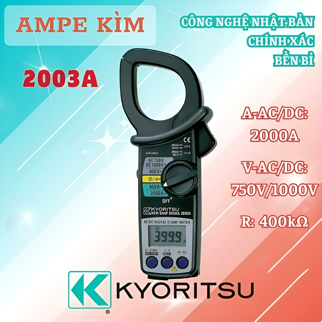 Ampe Kìm Đo Dòng Kyoritsu 2003A