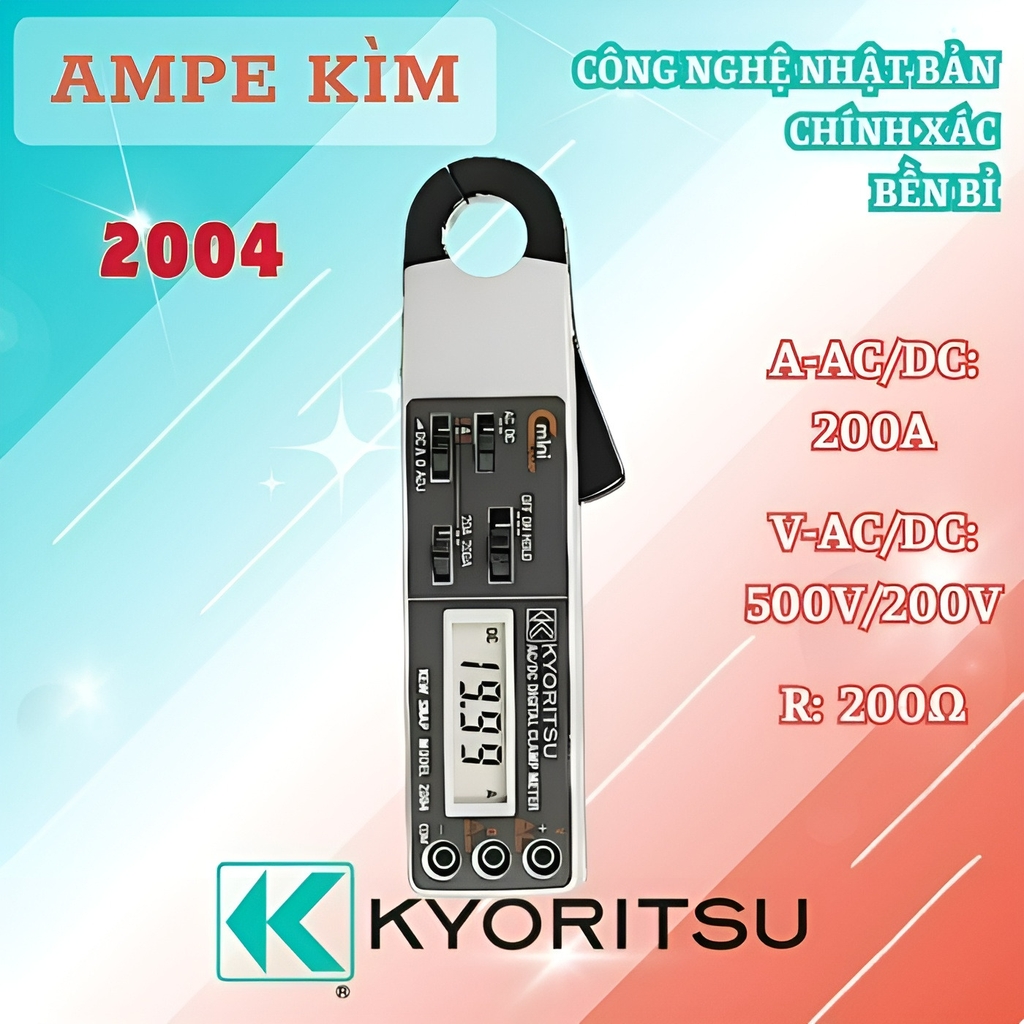 Ampe Kìm Đo Dòng Kyoritsu 2004