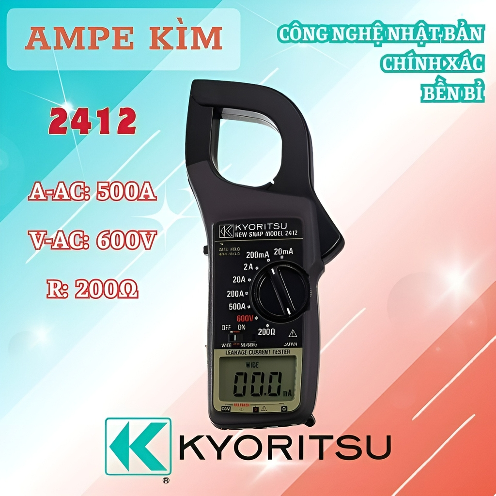 Ampe Kìm Đo Kyoritsu 2412