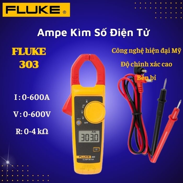 Ampe Kìm Số Điện Tử Fluke 303