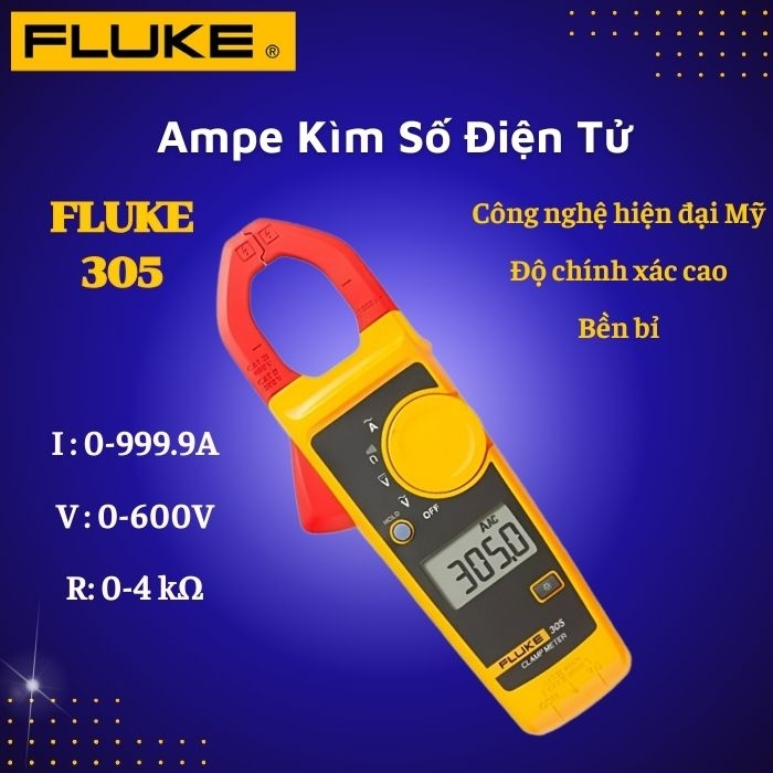 Ampe Kìm Số Điện Tử AC/DC Fluke 317