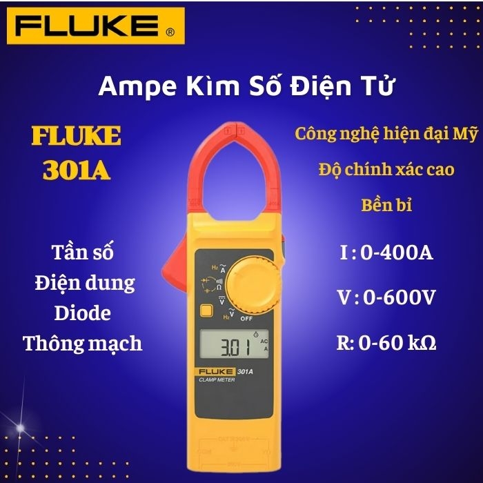 Ampe kìm số điện tử Fluke 301A