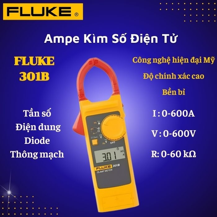 Ampe Kìm Số Điện Tử Fluke 301B