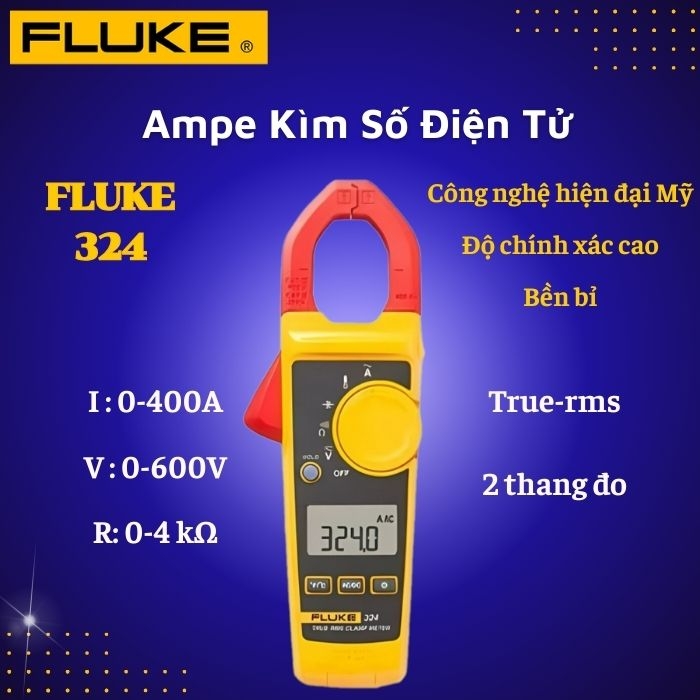 Ampe Kìm Số Điện Tử Fluke 324