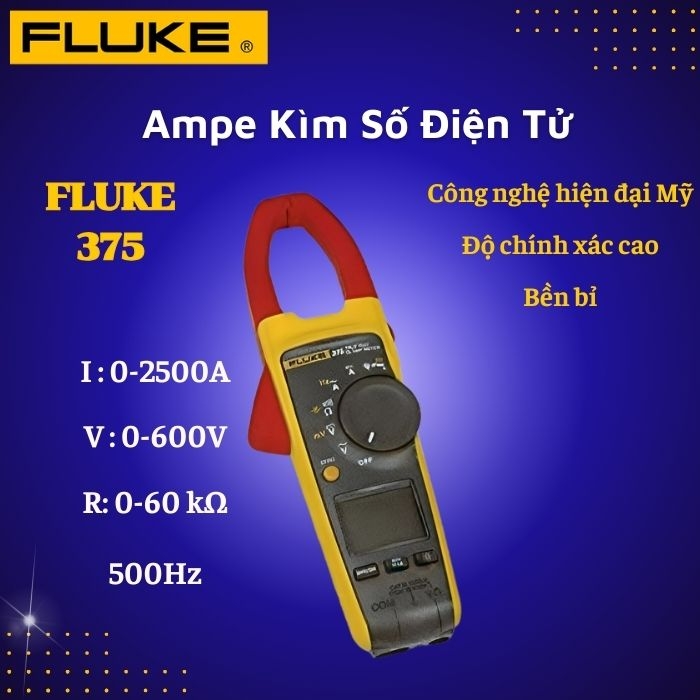 Ampe Kìm Số Điện Tử Fluke 375