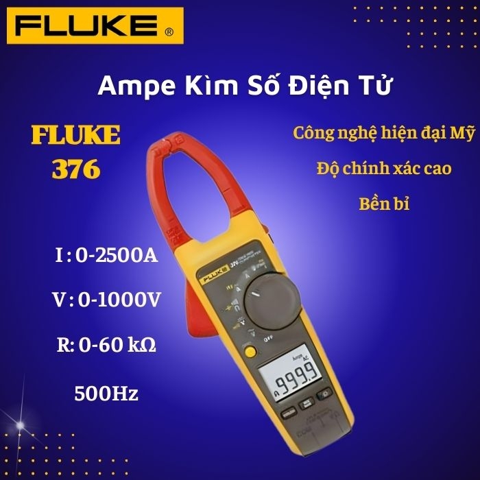 Ampe Kìm Số Điện Tử Fluke 376