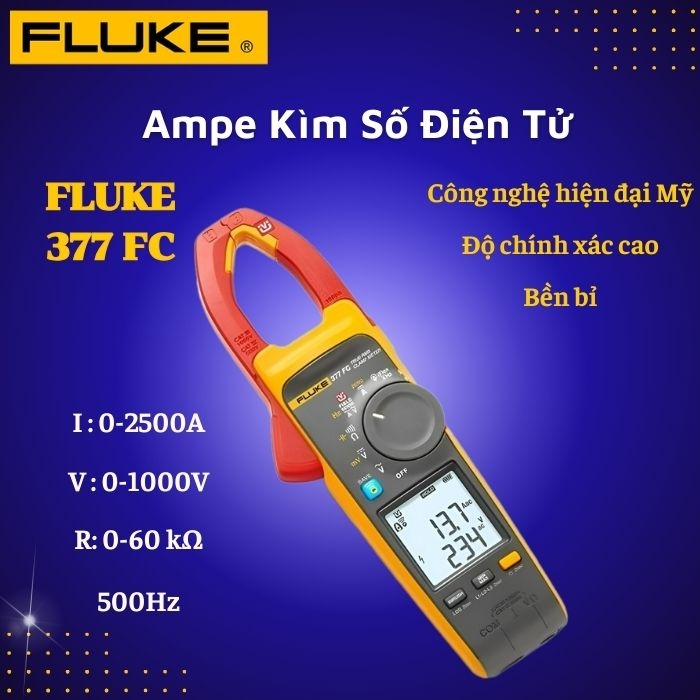 Ampe Kìm Số Điện Tử Fluke 377 FC