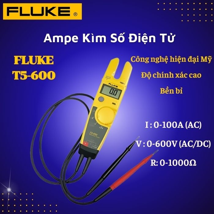 Ampe Kìm Số Điện Tử Fluke T5-600