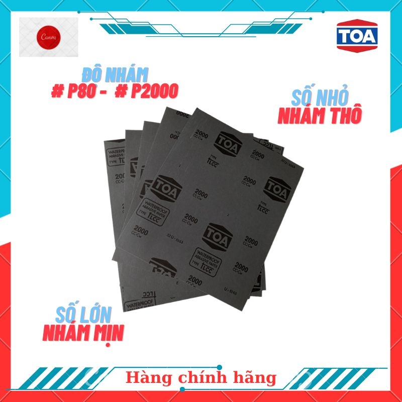 Giấy nhám tờ 1800 Toa đen -Nhật Bản