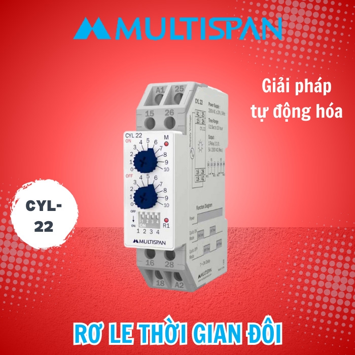 Rơ Le Thời Gian Đôi Multispan CYL - 22