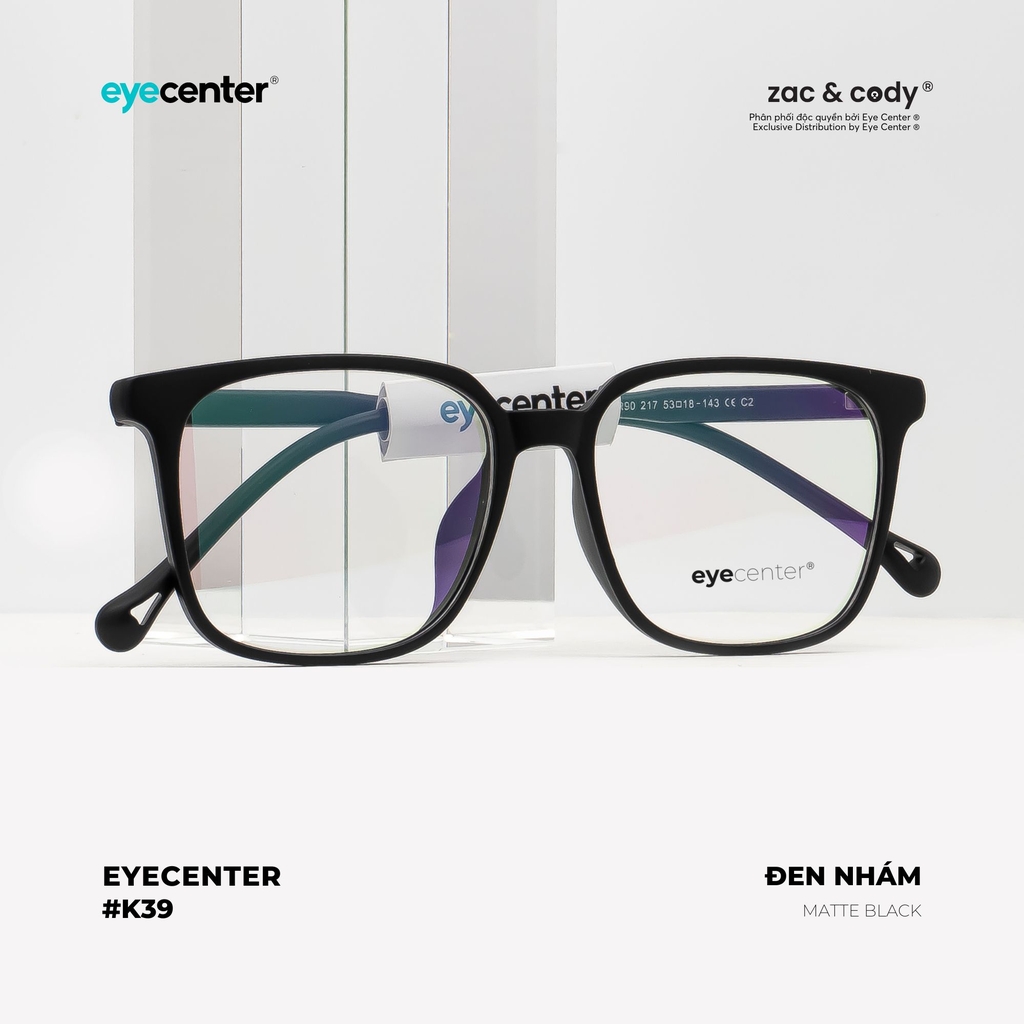[K39]Gọng kính cận nam nữ chính hãng EYECENTER nhựa dẻo chống gãy cao cấp K39 EK 217 by Eye Center Vietnam