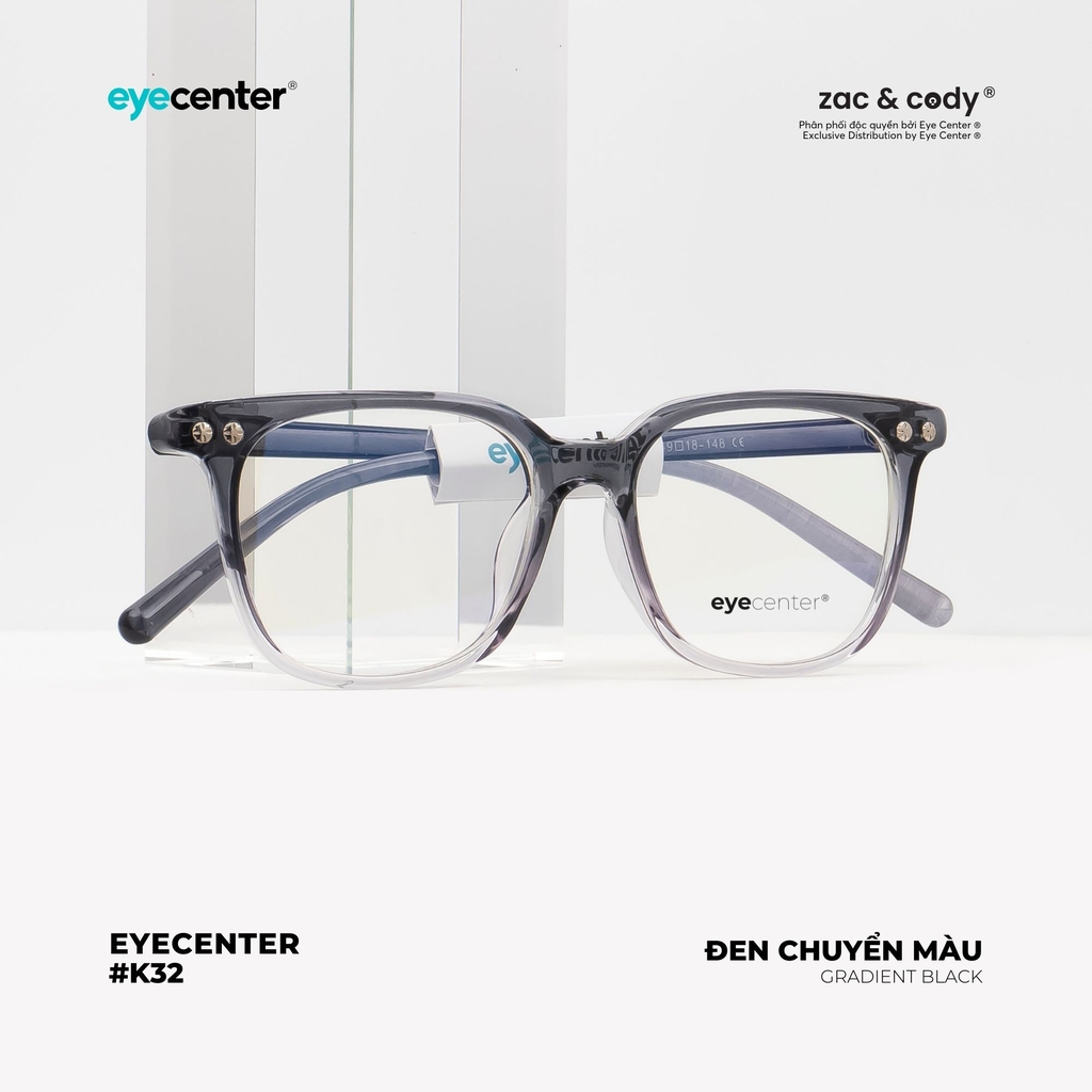 [K32]Gọng kính cận nam nữ chính hãng EYECENTER nhựa dẻo chống gãy EK 8851 by Eye Center Vietnam