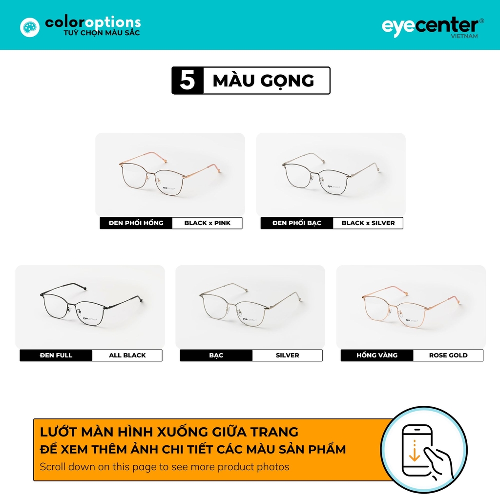 [C22] [72835-9601] Gọng kính cận chính hãng EYECENTER EC 72835