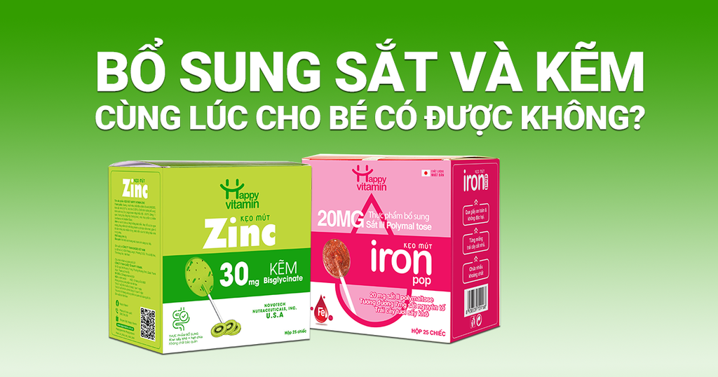Bổ Sung Sắt và Kẽm Cùng Lúc Cho Bé Có Được Không?