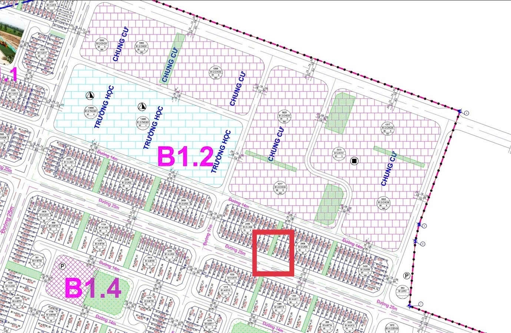 Bán Liền Kề B1.2LK4 đường 25m KĐT Thanh Hà