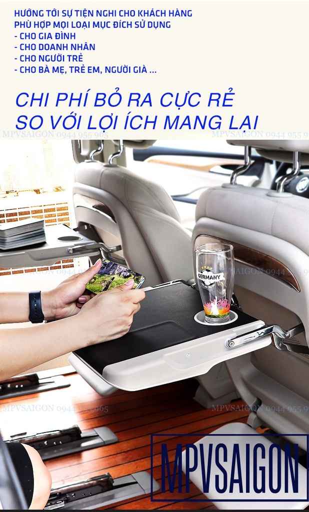 Bàn xếp lưng ghế xe ô tô