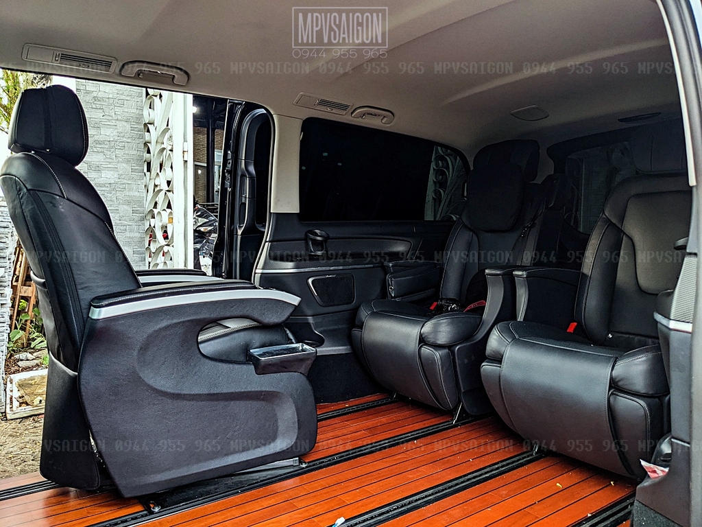 nâng cấp ghế thương gia Limousine Mercedes Benz V250 AMG tại MPVSAIGON
