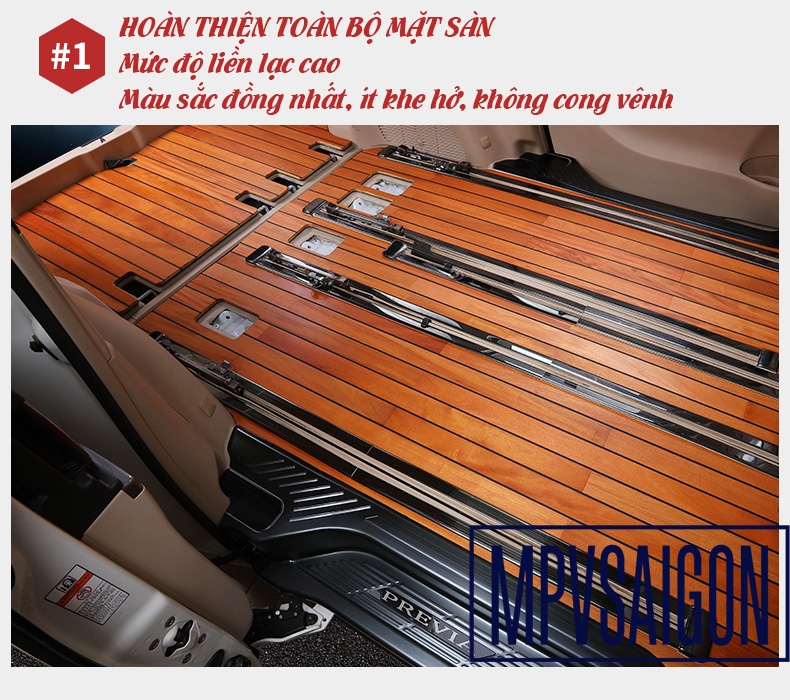 nâng cấp lát lót sàn gỗ xe ô tô xe limousine tphcm saigon