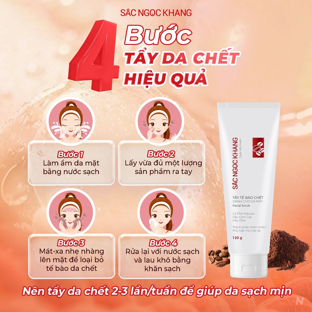 [Mua 1 Tặng 1] Tẩy Tế Bào Chết Da Mặt (Facial Scrub) (Tuýp 120g)