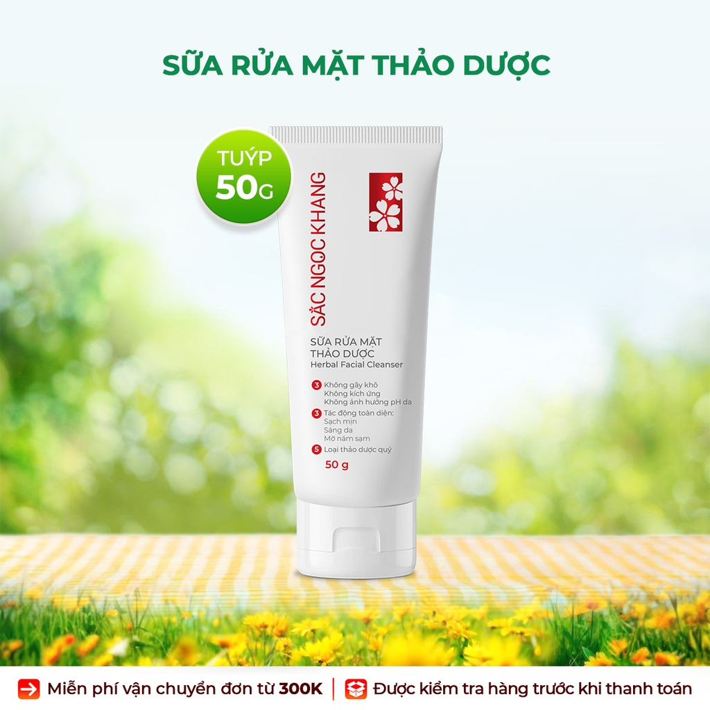 Sữa Rửa Mặt Thảo Dược Sắc Ngọc Khang (Herbal Facial Cleanser)  50g