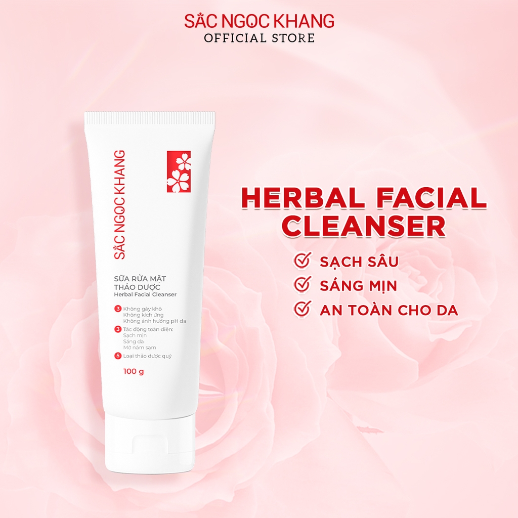 Sữa Rửa Mặt Thảo Dược Sắc Ngọc Khang (Herbal Facial Cleanser)  100g