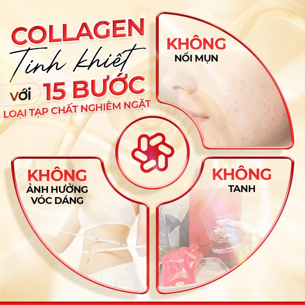Combo 2 Nước Uống Collagen Dipeptide Mờ Nếp Nhăn - Dưỡng Ẩm Mịn Sắc Ngọc Khang - Liệu trình 2 tháng