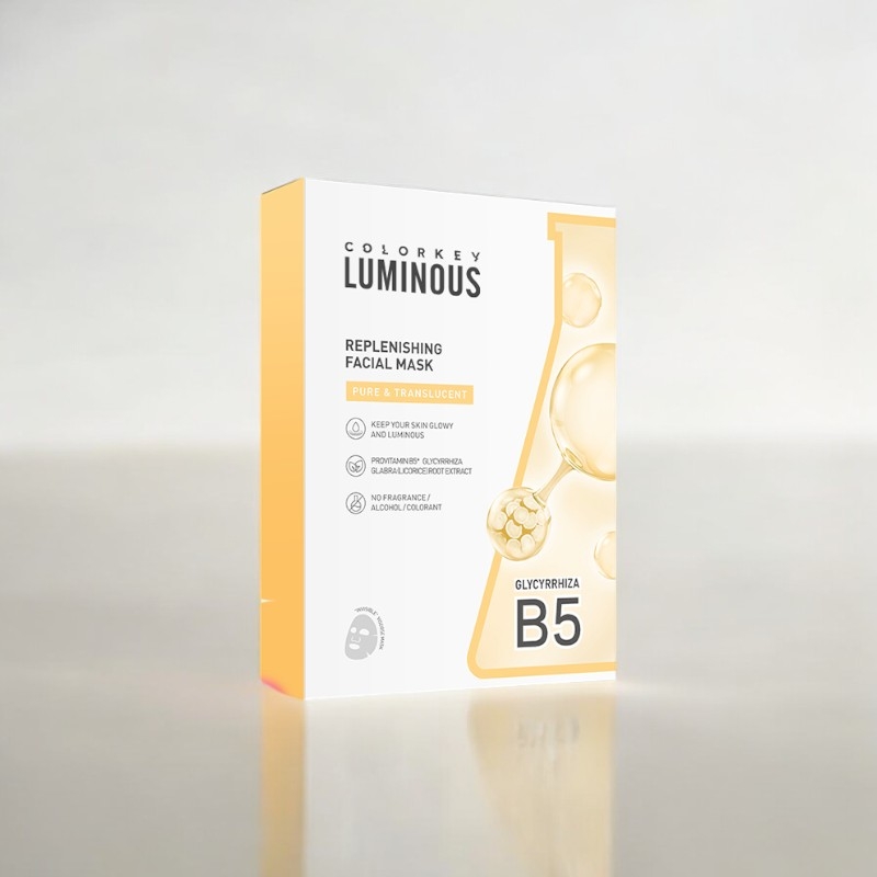 (Không vỏ) Mặt nạ giấy Colorkey Luminous Vitamin B5 Facial Mask - Mặt nạ cấp ẩm phục hồi 25ml / miếng
