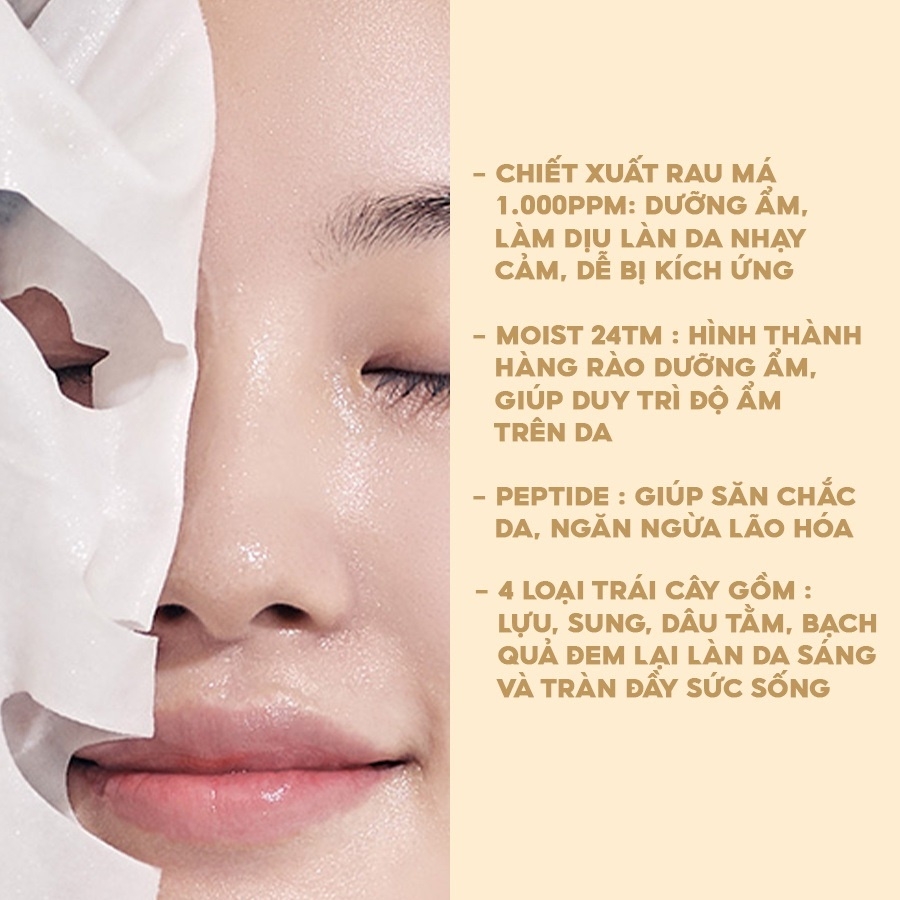 Mặt nạ cấp ẩm Dr.Pepti Centella Moist Energy Mask 25ml - mask dưỡng da cấp ẩm Hàn Quốc