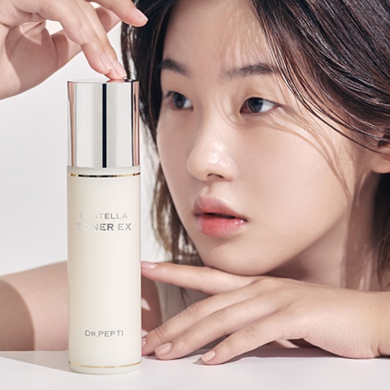 Nước Hoa Hồng Dr.Pepti EX Toner Dr.Pepti Centella Toner Làm Dịu Da Siêu Căng Bóng Hàn Quốc Peptide 180ml dr pepti