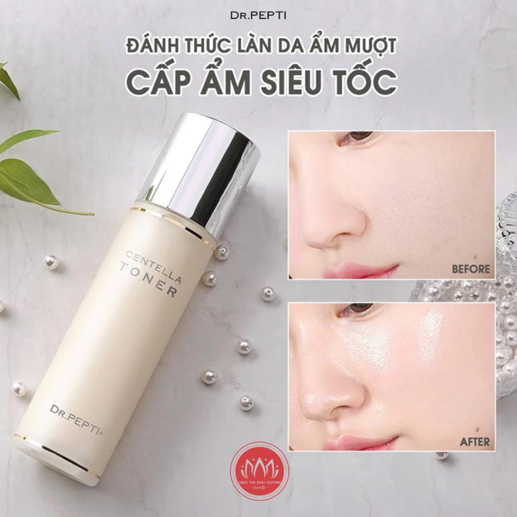 Nước Hoa Hồng Dr.Pepti EX Toner Dr.Pepti Centella Toner Làm Dịu Da Siêu Căng Bóng Hàn Quốc Peptide 180ml dr pepti