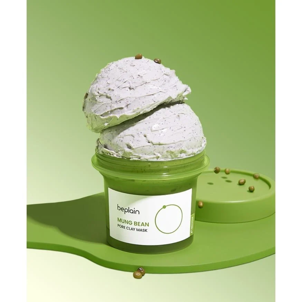Mặt nạ đất sét đậu xanh Beplain Mung Bean Pore Clay Mask se khít lỗ chân lông giảm mụn đầu đen 120ml