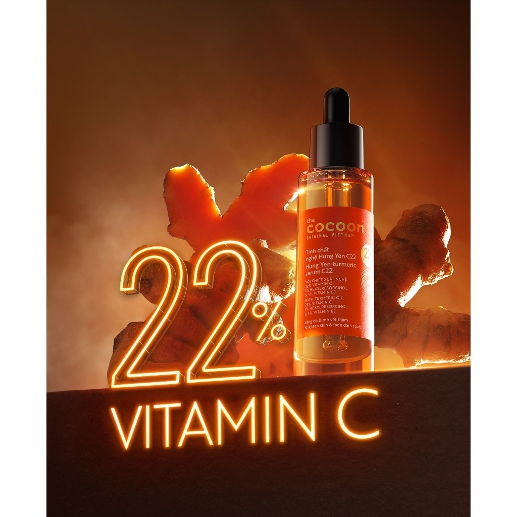 Tinh chất serum Cocoon bí đao - nghệ - hoa hồng giúp giảm mụn, làm sáng da , mờ thâm và cấp nước chính hãng