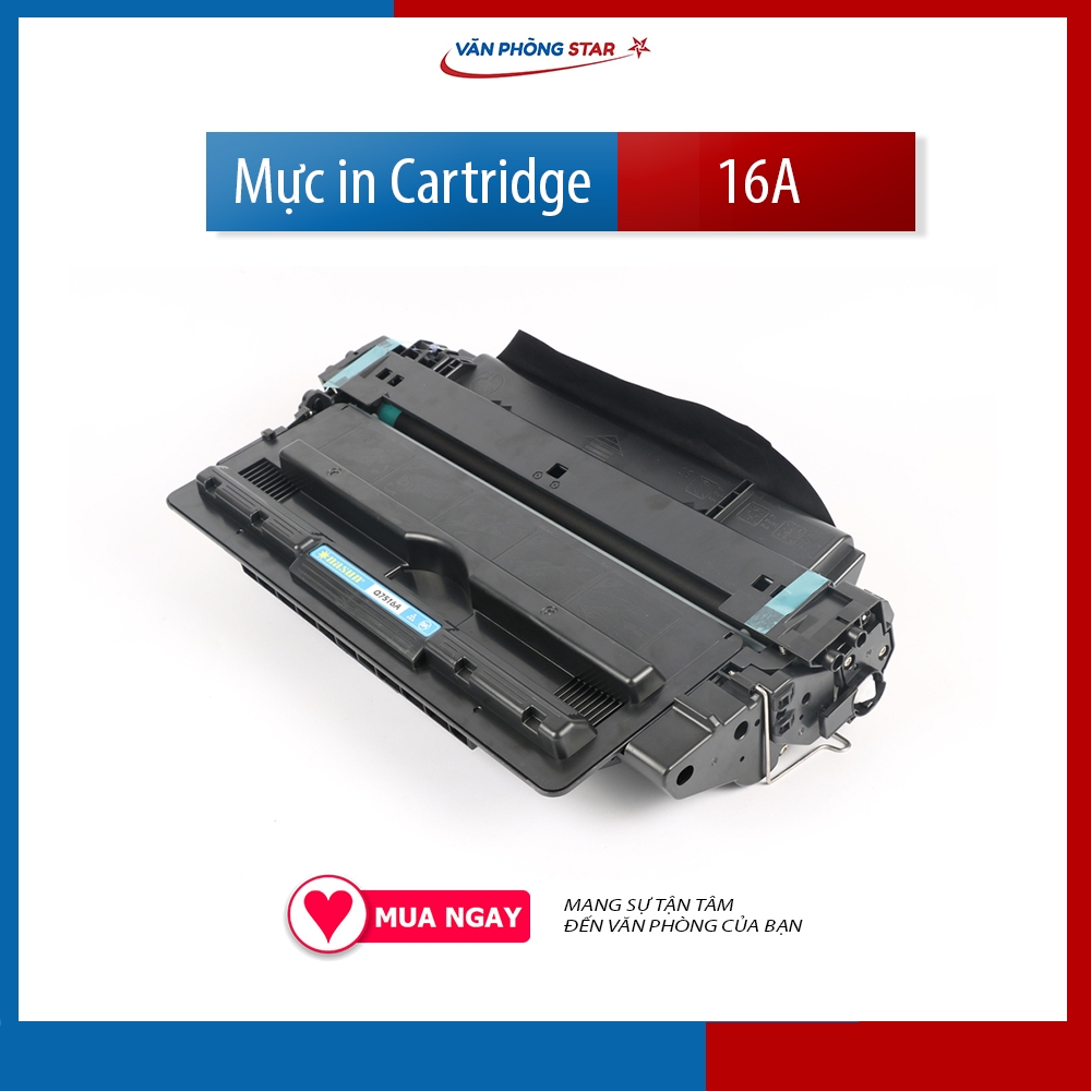 Hộp mực 16A Cartridge Q7516A dùng cho máy in HP LJ 5200/5200L dung lượng 12.000 trang A4 Bảo hành 1 đổi 1