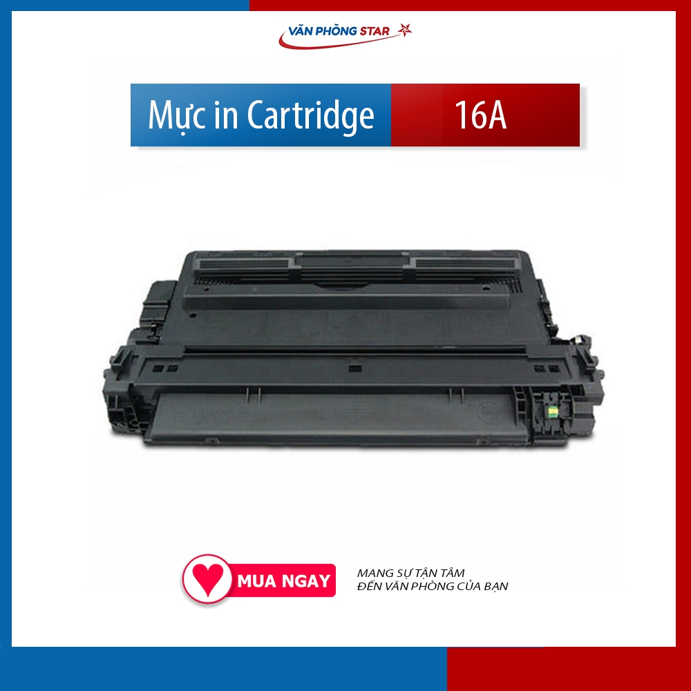 Hộp mực 16A Cartridge Q7516A dùng cho máy in HP LJ 5200/5200L dung lượng 12.000 trang A4 Bảo hành 1 đổi 1