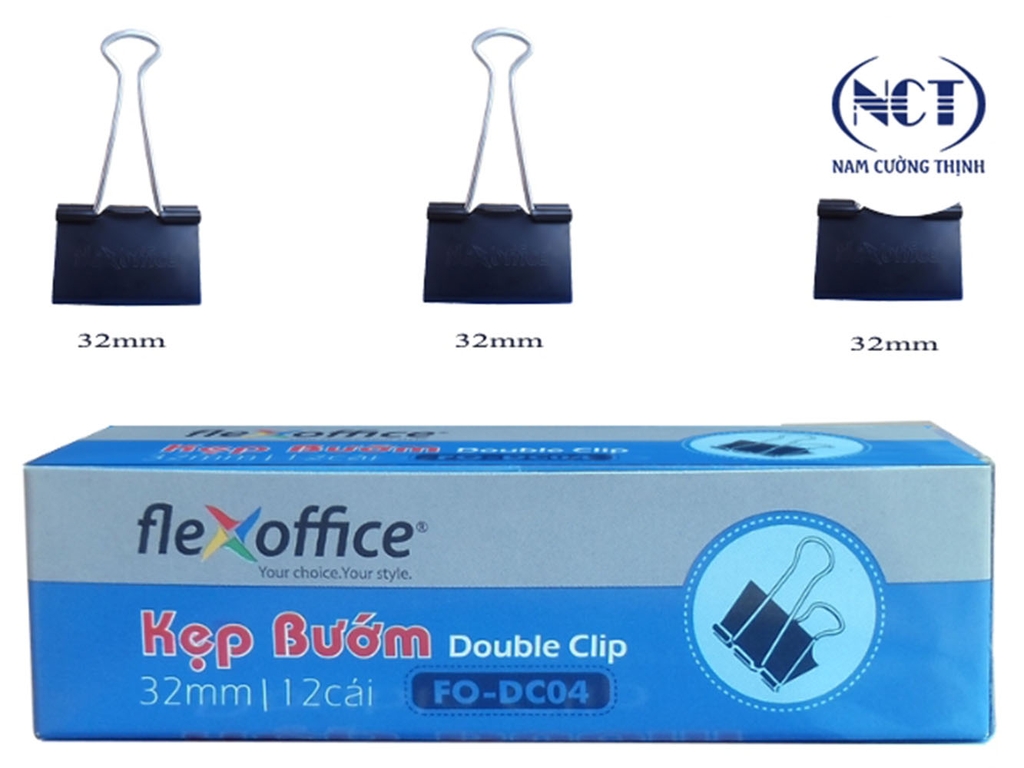 Kẹp bướm Flexoffice 32mm FO-DC04