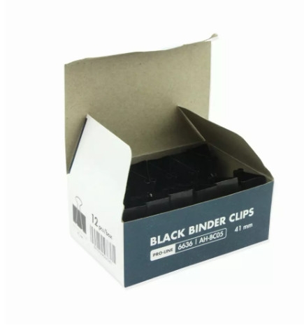 Kẹp giấy đen 41mm E515