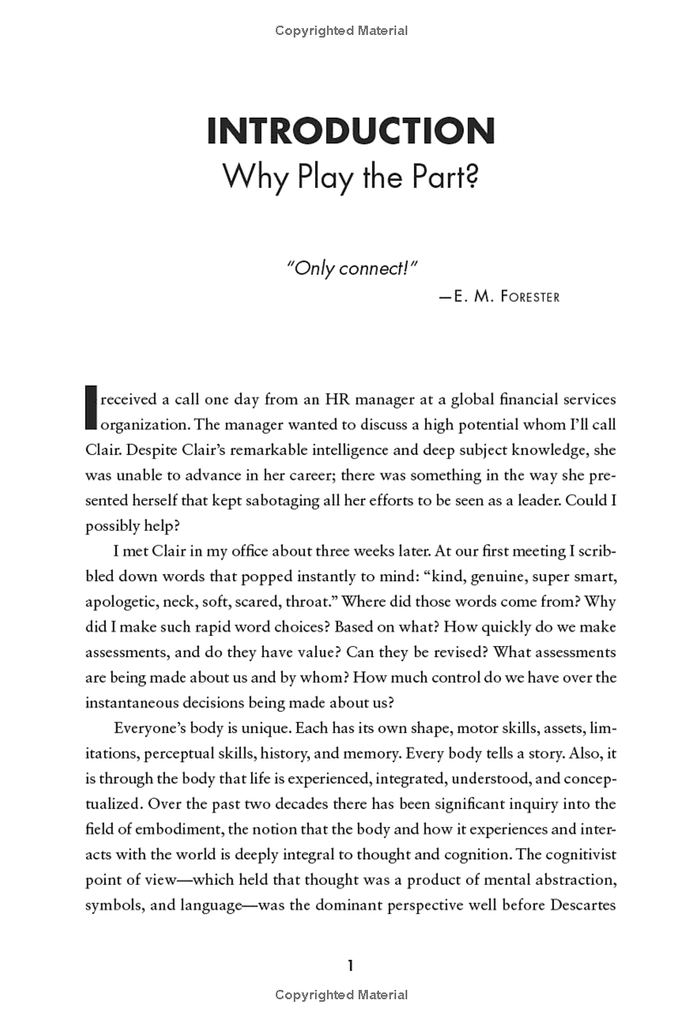 Play The Part : Master Body Signals To Connect And