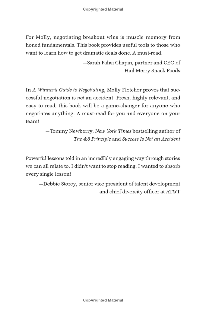 Winner'S Guide To Negotiating