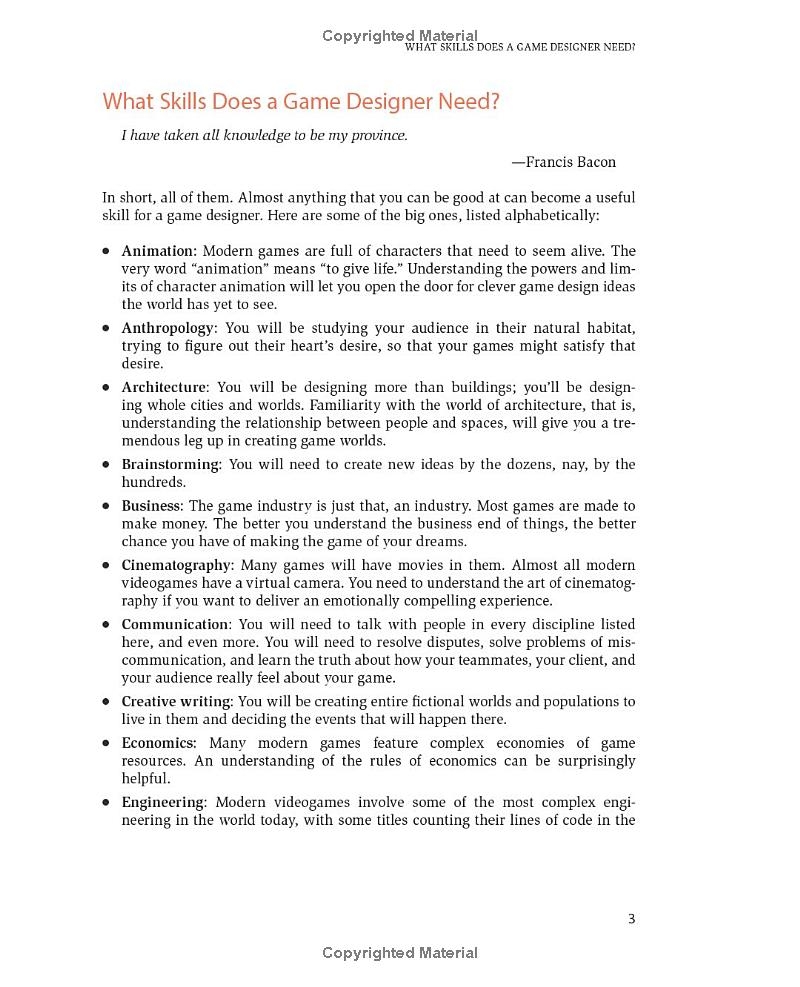 The Art of Game Design