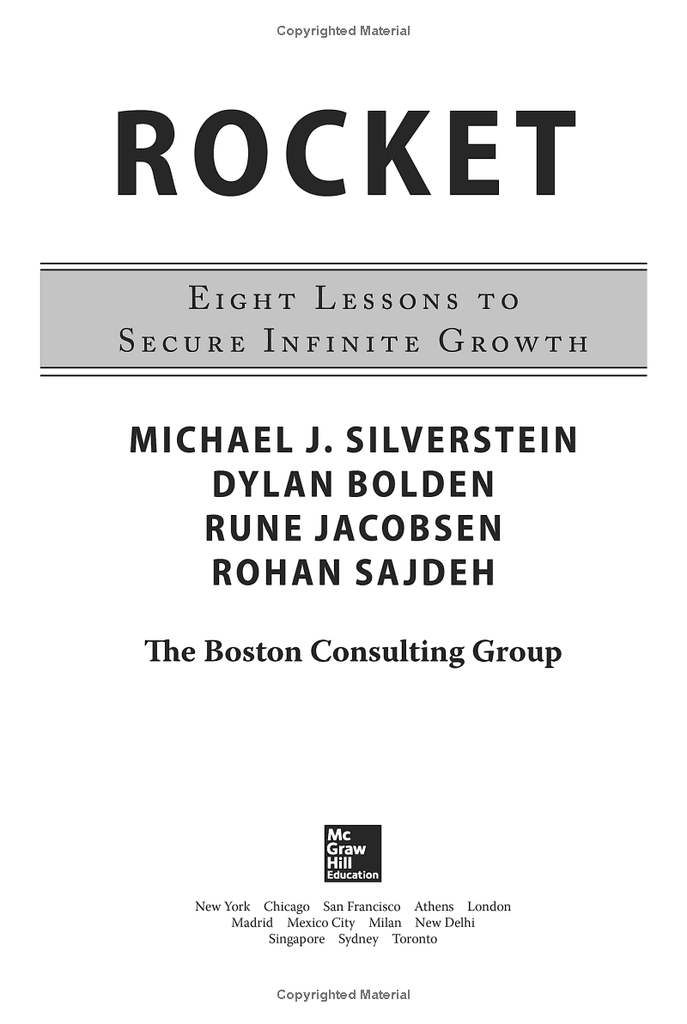 Rocket : Eight Lessons To Secure Infinite Growth
