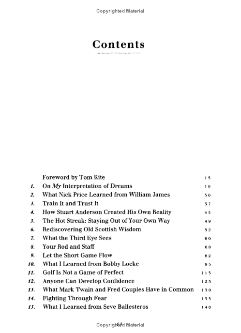 Golf is not a game of perfect