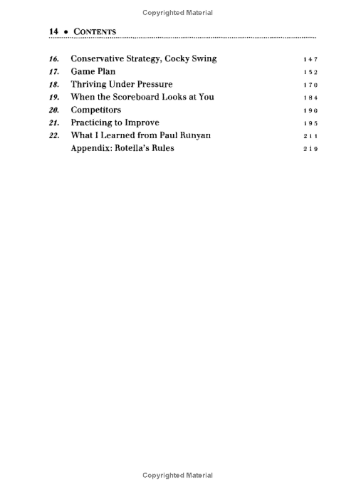 Golf is not a game of perfect