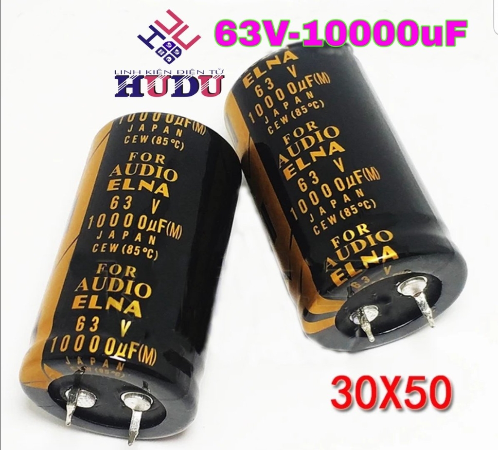 TỤ FOR AUDIO ENLA 63V-10000UF 30×50mm