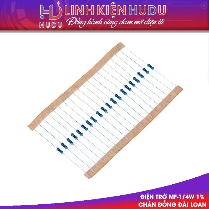 100 con Điện trở 62K MF-1/4W 1% Chân đồng Đài Loan