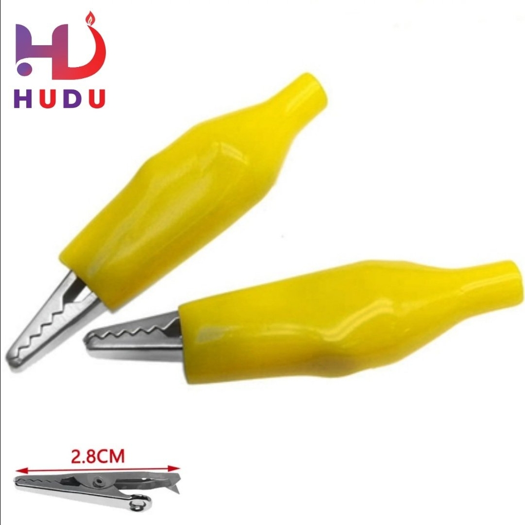 Kẹp cá sấu dài 2.8cm màu Vàng