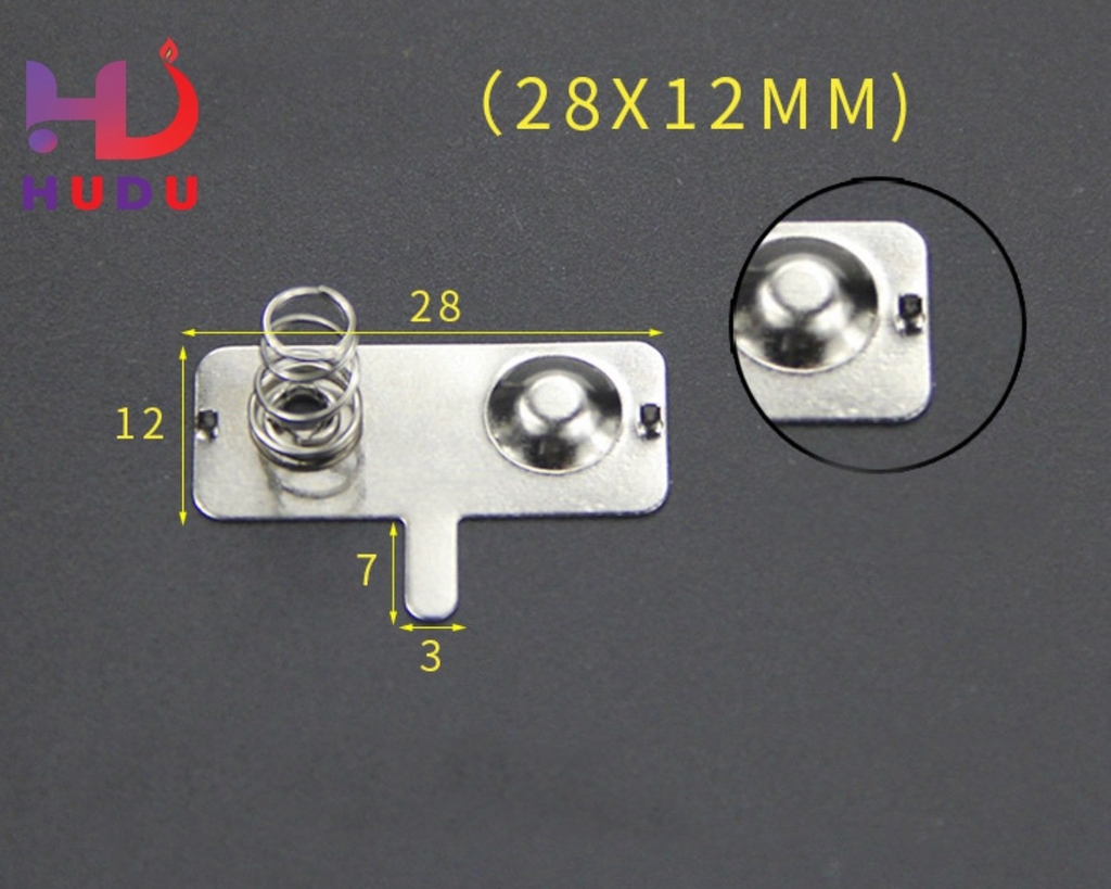 Đế pin đôi (chân liền ) - Vuông