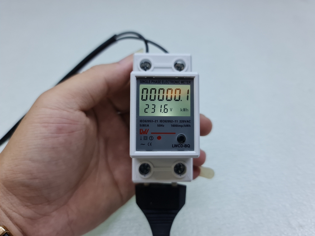 Công tơ điện tử 80A mẫu mới 4 thông số