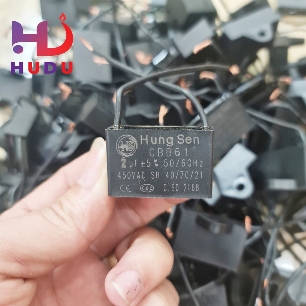 Tụ quạt dây 2UF - 450V HungSen