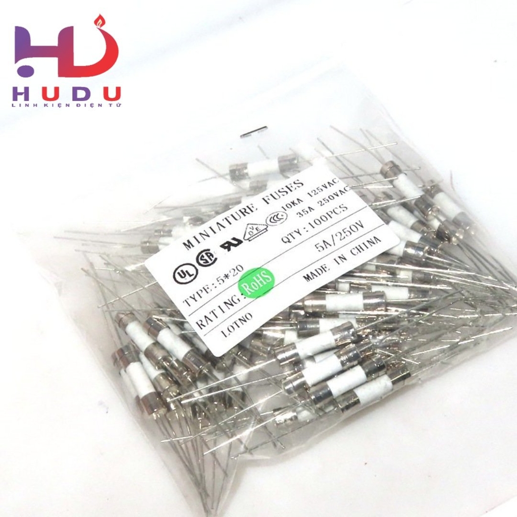 Cầu chì gốm [ sứ ] 15A chân hàn